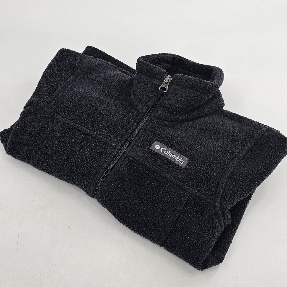 COLUMBIA FLEECE JACKET KIDS SIZE 4T BLACK PRE-OWNED